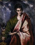 GRECO, El St John the Evangelist oil on canvas